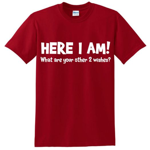Here im whats your other two wishes T-shirt tee top shirt