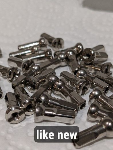 Sapim Polyax nickel-plated brass spoke nipples (12mm)