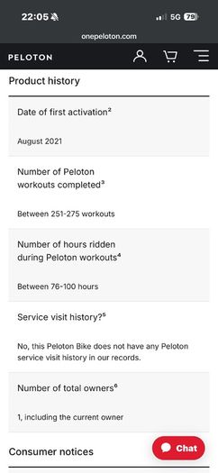 Peloton Exercise bike