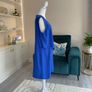 Elegant Cobalt Blue sleeveless Dress with Silver Embellished Neckline from Dorothy Perkins Image 6