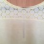 DKNY Lemon Yellow Cutwork T-shirt L New Image 4