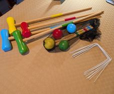 Kids lawn croquet set