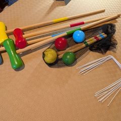 Kids lawn croquet set