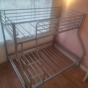 free double- single bunk bed frame