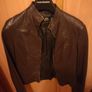 Mango Brown leather jacket Image 3