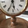 antique nautical wooden quartz clock Image 3