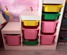 storage combination with boxes