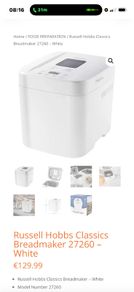Russell Hobbs bread maker