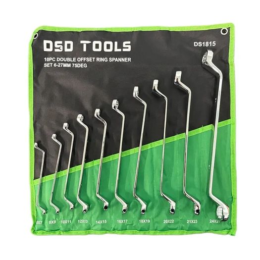 Dsd Tools 10pc Double Offset Ring Spanner Set
