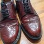 Antica Cuoieria Vintage Leather Full-Brogue Derby Shoes Image 2