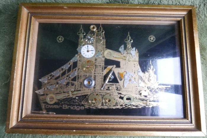 Tower Bridge Framed Decorative Clock type art