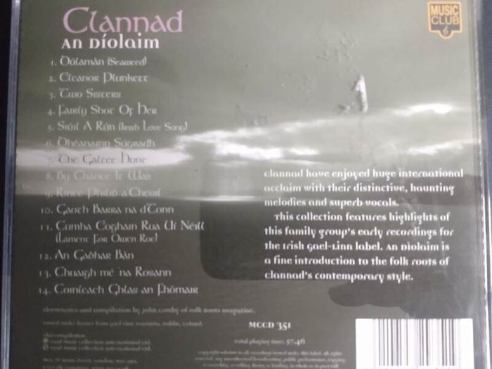 Clannad - An Diolaim CD (1998) Celtic Folk Ambient early Gael-Linn Recordings EX