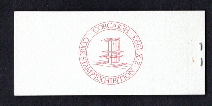 1993 Ireland Cork Philatelic Exhibition Booklet . Contains 2 X 32p Centenary of the Irish Amateur Swimming Association Commemorative Stamps No 144