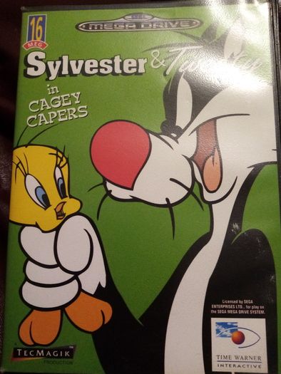 Manual Sega Drive Software ,SEGA Mega Drive - Sylvester & Tweety in Cagey Capers