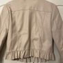Pretty Blush Pink short leather jacket Image 4