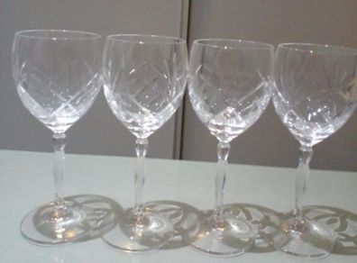 4 Cavan Crystal Clear glasses