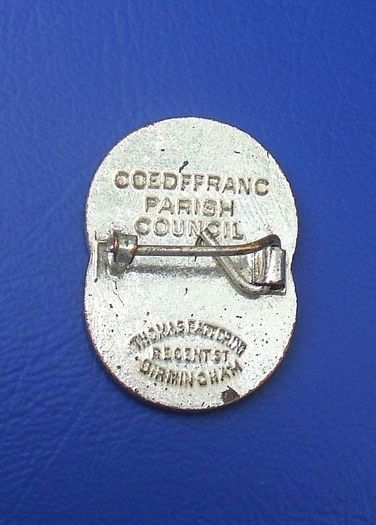 Investiture of the Prince of Wales (now Charles III) - a scarce badge issued by Coedffranc Parish Council (1969)