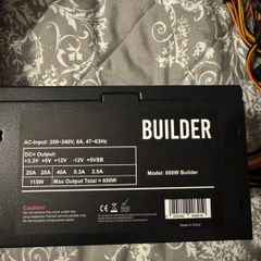 Builder 600W ATX PC Power Supply / PSU - Working