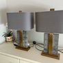 Charleston Lamp marble with brass (2 available) Image 5