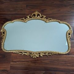 Antique Peeart Over mantle Mirror