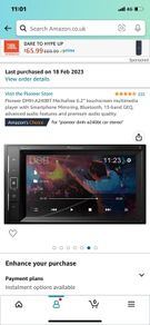 Pioneer DMH-A240BT Touchscreen Radio for Car