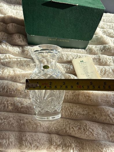Vintage Tyrone Irish Crystal 6" Flared Vase (Boxed Set)