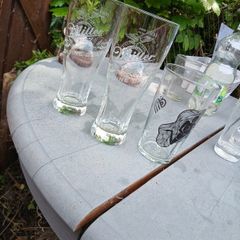 3 x pint glass vintage