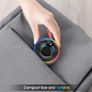 Bluetooth Shower Speaker, 2025 Portable Bluetooth Speaker 5.3 with Time Display, IPX7 Waterproof with Suction Cup, RGB Lights, Stereo Bass, Wireless for Bathroom/Party/Travel/Outdoor, Black Image 6