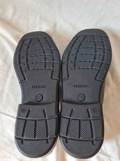Geox brandolf slip on loafers Size 6 eu 39 Black leather Brand new