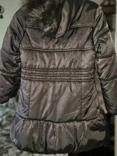 Monsoon Girls Metallic Bronze Tiered Winter Coat, Age 11/12