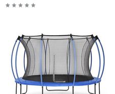 12 ft Trampoline (Plum) & ladder & tie down kit