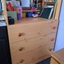 Wooden Dressing Unit with Drawers and Mirror Image 3