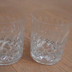 2 x crystal tumblers