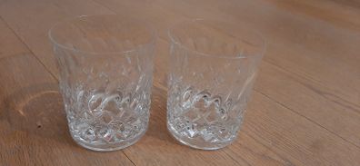 2 x crystal tumblers