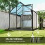 Large 6 x 6ft Polycarbonate Greenhouse Image 5