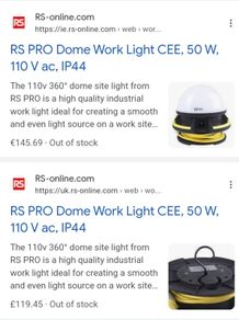 RS Pro Dome Light - Reduced