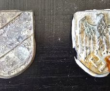 WW2 German Afrika Korps pith helmet shields