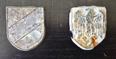 WW2 German Afrika Korps pith helmet shields
