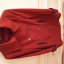 Warm WOOL Coat - Red - French brand NAF NAF - Removable Collar - UK 8 to 10 - Brand New RRP 100 Image 3