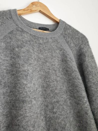 Theory Wool Blend Knitted Jumper Size Large