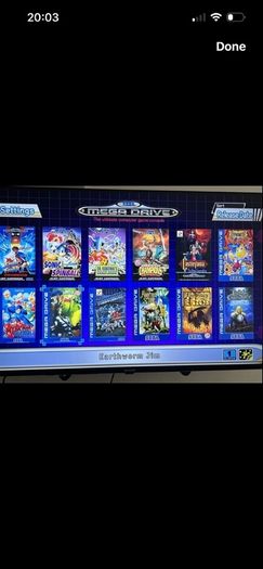 Official sega mega drive mini + 2 controllers + 42 preloaded games
