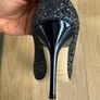 Jimmy Choo navy glitter heels Image 6