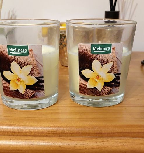 Matching scented candles