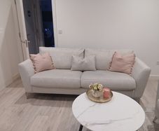 Beige sofa only 2 years old
