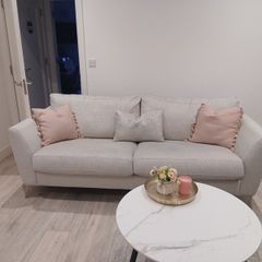 Beige sofa only 2 years old