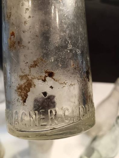 11 X Vintage Irish Clear Glass Bottles