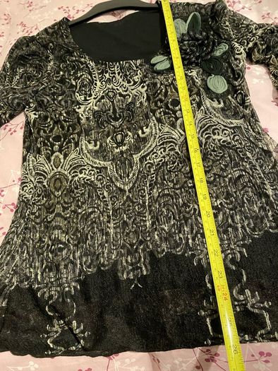 Black Lacy Per Una Top