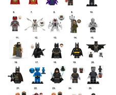 Marvel DC Super Hero Minifigures Lego Compatible (A-D)