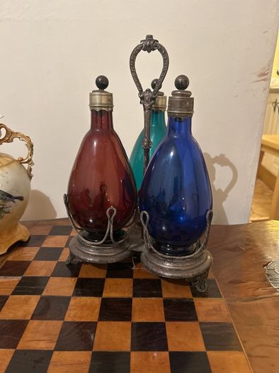 Rare Vintage Victorian Decanter Set