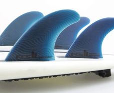 FCS II Medium Performer Neo Glass Tri-Quad Surfboard Fins - Pacific
